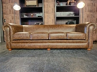 4-zits + 1-zits set chesterfield, kendal, bruin - afbeelding 12 van  13