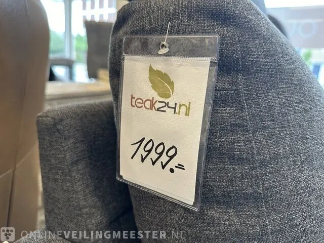 4 zits bank - elektrisch hjort knudsen, grijs - afbeelding 2 van  6