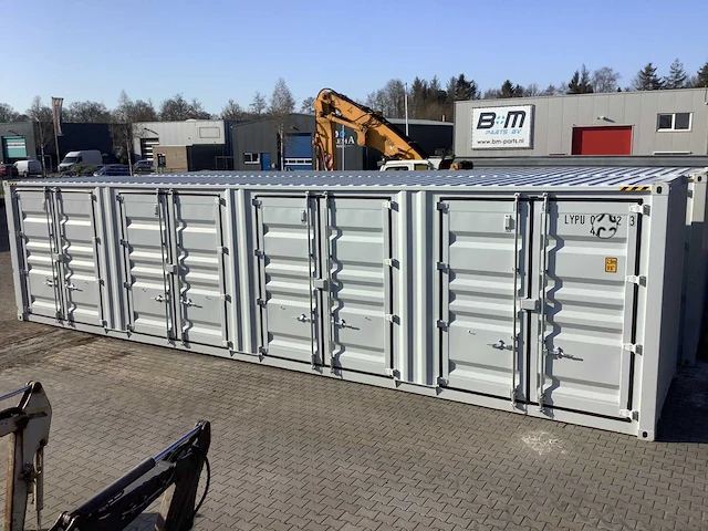 40 ft high cube hq opslagcontainer met 4 zijdeuren - afbeelding 1 van  16