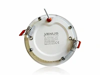 40 x led-paneel – rond inbouw – 8w – 6500k – koud wit - afbeelding 3 van  5