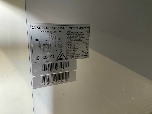 400 glasdeurkoelkast - afbeelding 3 van  4