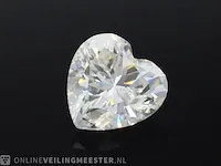 4.00 karaat hart vorm briljant (gecertificeerd) - afbeelding 1 van  3