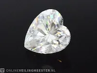 4.00 karaat hart vorm briljant (gecertificeerd) - afbeelding 2 van  3