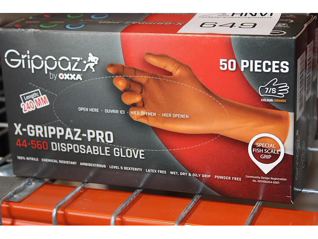 400 latex handschoenen grippaz oxxa. - afbeelding 2 van  2