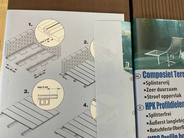 40,9m² composiet vlonderpakket chocolade - afbeelding 4 van  7