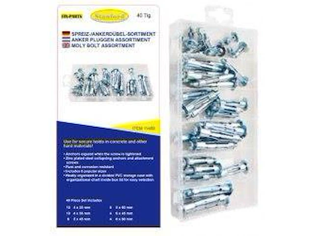 40delige set hollewand pluggen - afbeelding 1 van  2