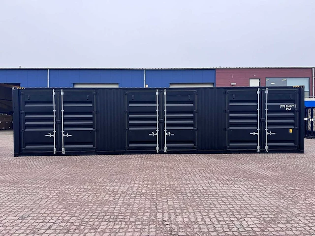 40ft high cube hq / 12 meter opslagcontainer met 3 zijdeuren - afbeelding 2 van  21