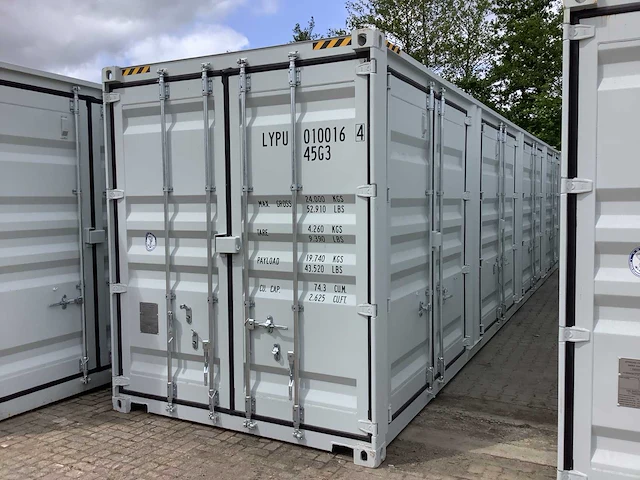 40ft high cube zeecontainer met 4 zijdeuren - afbeelding 7 van  14