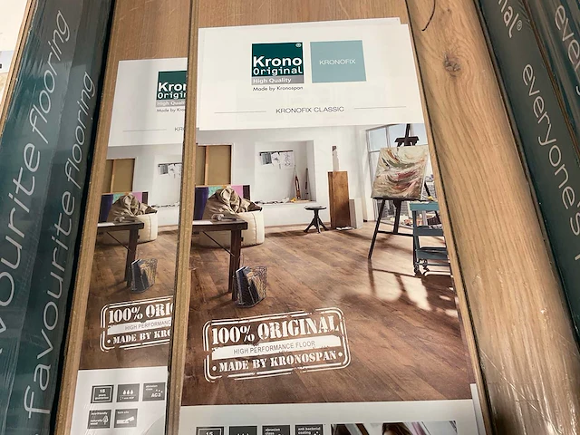 41,9m² krono fix kliklaminaat baronial oak - afbeelding 7 van  10