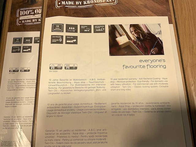 41,9m² krono fix kliklaminaat baronial oak - afbeelding 8 van  10