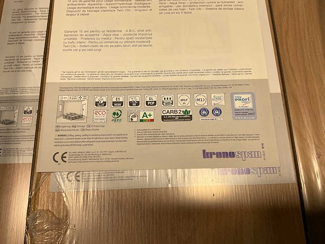 41,9m² krono fix kliklaminaat baronial oak - afbeelding 9 van  10