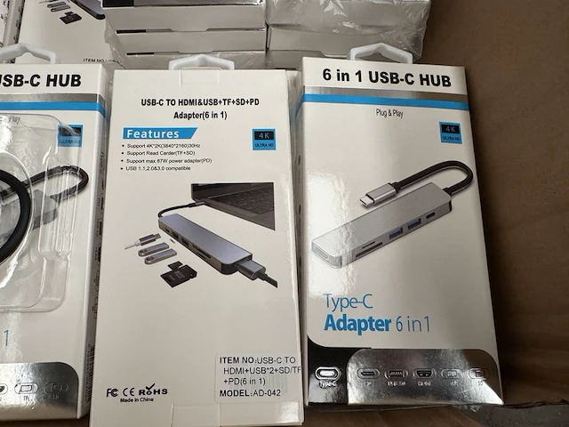 41x adapter usb-c (38x 6-in-1, 3x 5-in-1) - afbeelding 5 van  7