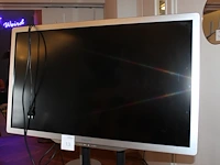 42 inch tv philips 42pfl7696h op verrijdbaar presentatie statief met afstandsbediening. - afbeelding 3 van  4