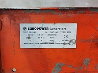 4.2 kva europower aggregaat - afbeelding 8 van  9