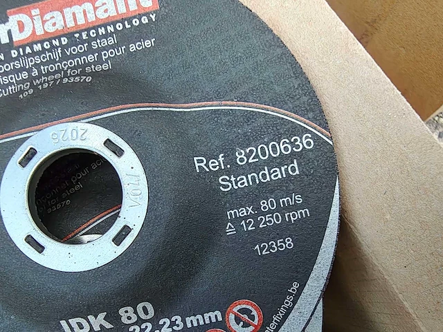 425x interdiamant - idk80 - doorslijpschijf 125mm - afbeelding 9 van  10