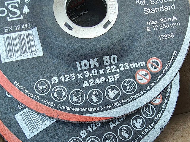 425x interdiamant - idk80 - doorslijpschijf 125mm - afbeelding 8 van  10