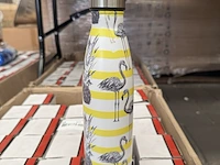42x drinkfles, thermosfles 500 ml wit, geel - afbeelding 1 van  4
