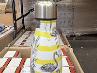 42x drinkfles, thermosfles 500 ml wit, geel - afbeelding 2 van  4