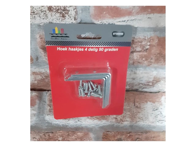 43 doos met 72 pakjes hoekhaakjes 80x80 mm - afbeelding 3 van  5