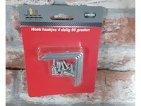 43 doos met 72 pakjes hoekhaakjes 80x80 mm - afbeelding 3 van  5