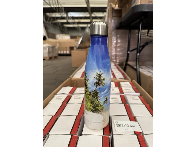 43x drinkfles, thermosfles 500 ml tropical - afbeelding 1 van  4