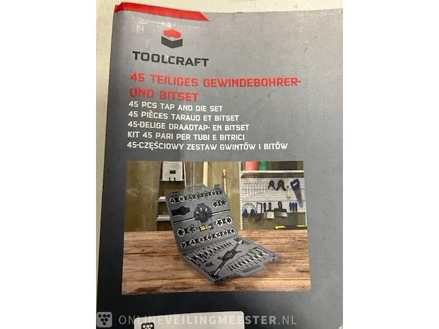 45-delige draadtap- en bitset toolcraft - afbeelding 6 van  6
