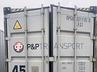 45ft high cube pallet wide container - js-e78un-a - used zeecontainer - afbeelding 8 van  9