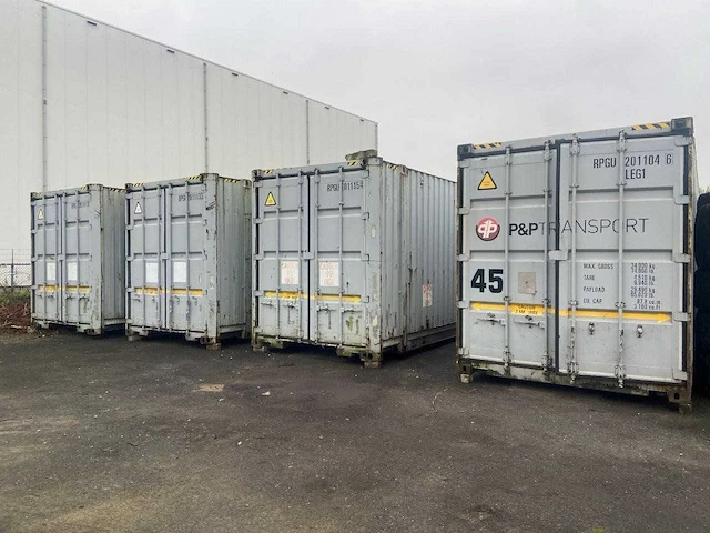 45ft high cube pallet wide container - js-e78un-a - used zeecontainer - afbeelding 1 van  9