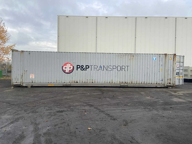 45ft high cube pallet wide container - js-e78un-a - used zeecontainer - afbeelding 5 van  9