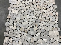 45m² decorson - pebble kiezels - steenstrip mat beige - afbeelding 4 van  6