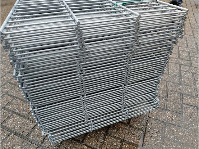 45x heras - dubbelstaafs hekwerk 8/6/8 (45x) 0,6m volbad gegalvaniseerd - afbeelding 3 van  11