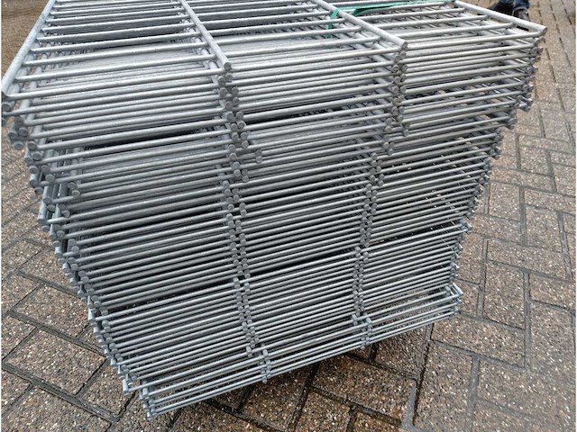 45x heras - dubbelstaafs hekwerk 8/6/8 (45x) 0,6m volbad gegalvaniseerd - afbeelding 3 van  11