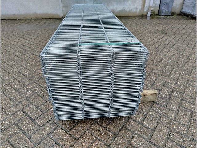 45x heras - dubbelstaafs hekwerk 8/6/8 (45x) 0,6m volbad gegalvaniseerd - afbeelding 10 van  11