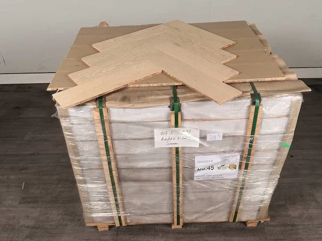 46 m2 multiplank visgraat eiken parket - 508 x 127 x 15 mm - afbeelding 4 van  4