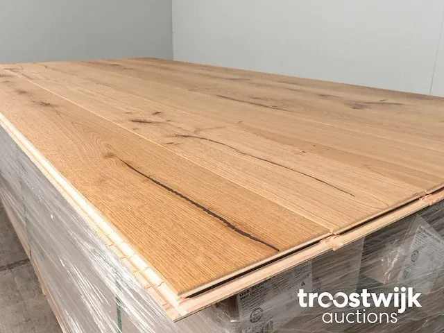 47 m2 multiplank xl eiken parket - 2200 x 180 x 14 mm - afbeelding 2 van  4