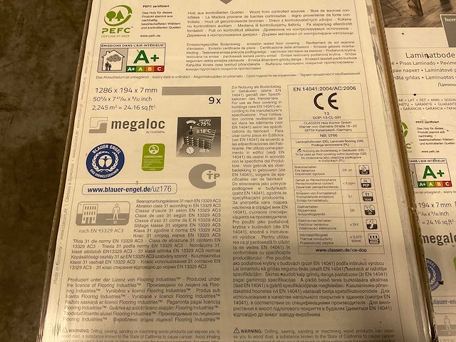 47,1m² classen home kliklaminaat wine&pine white - afbeelding 9 van  10