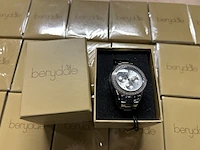 47x dameshorloge met metalen schakelketting berydale, bd701-1 - afbeelding 1 van  5
