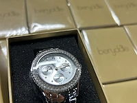 47x dameshorloge met metalen schakelketting berydale, bd701-1 - afbeelding 2 van  5