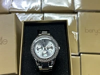 47x dameshorloge met metalen schakelketting berydale, bd701-1 - afbeelding 3 van  5