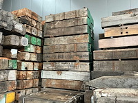 48 balken gemixt hardhout 190x30x30 - lumber reclaimd wood - afbeelding 7 van  16