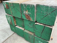 48 balken gemixt hardhout 190x30x30cm reclaimd wood - afbeelding 3 van  16