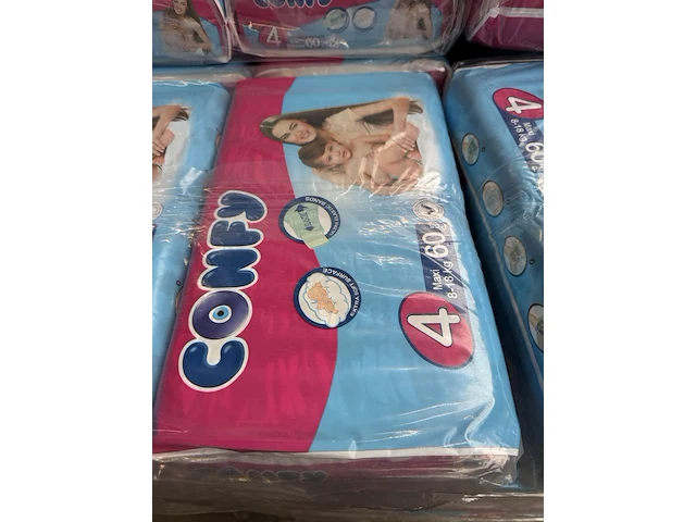 480x luier maat 4 maxi 8-18 kg (8 pakken van 60 stuks) confy - afbeelding 2 van  2