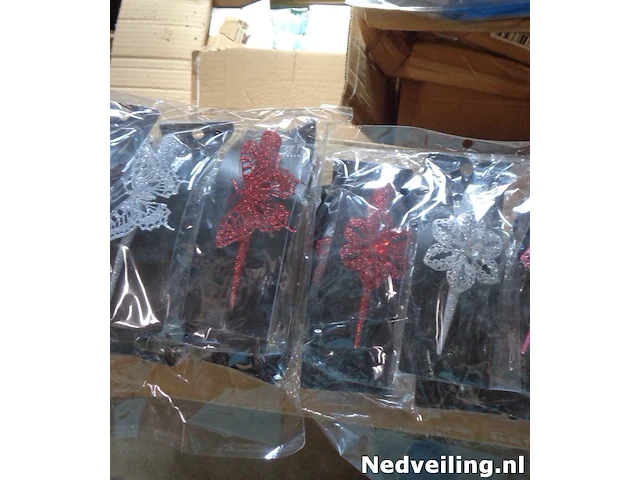 48x haarclip groot bloem en vlinder - afbeelding 1 van  3