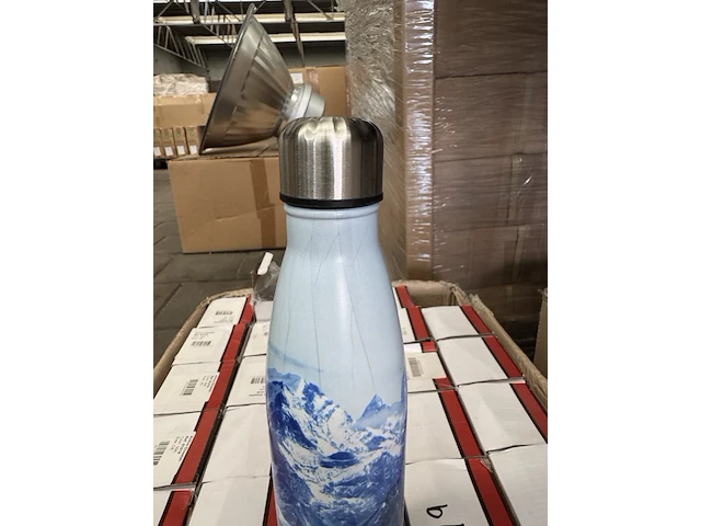 49x drinkfles, thermosfles 500 ml blauw - afbeelding 2 van  4