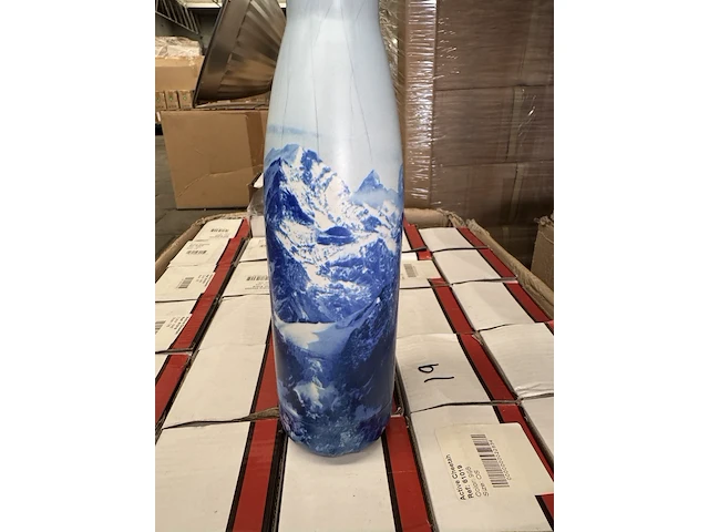 49x drinkfles, thermosfles 500 ml blauw - afbeelding 3 van  4