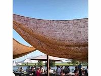 4shine - schaduwdoek - kokos vierkant 3x3m - garden furniture accessory (10x) - afbeelding 2 van  2