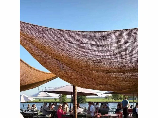 4shine - schaduwdoek - kokos vierkant 3x3m - garden furniture accessory (5x) - afbeelding 2 van  2
