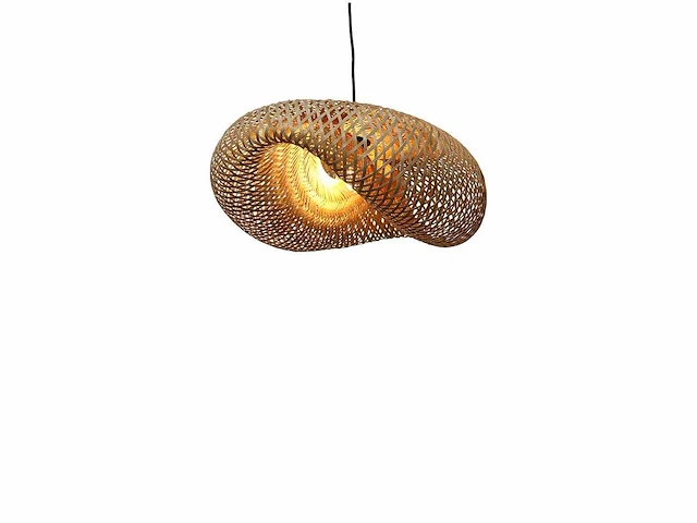 4shine sanso ronde bamboe hanging lamp - afbeelding 3 van  3
