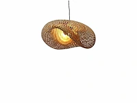 4shine sanso ronde bamboe hanging lamp - afbeelding 3 van  3