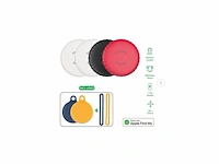 4smarts skytag slim set van 4 2x wit 1x zwart 1x rood - afbeelding 1 van  2